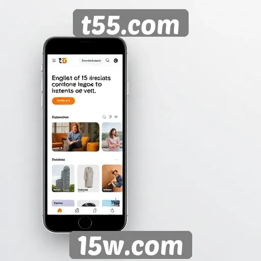 Desempenho do site t55.com em dispositivos móveis