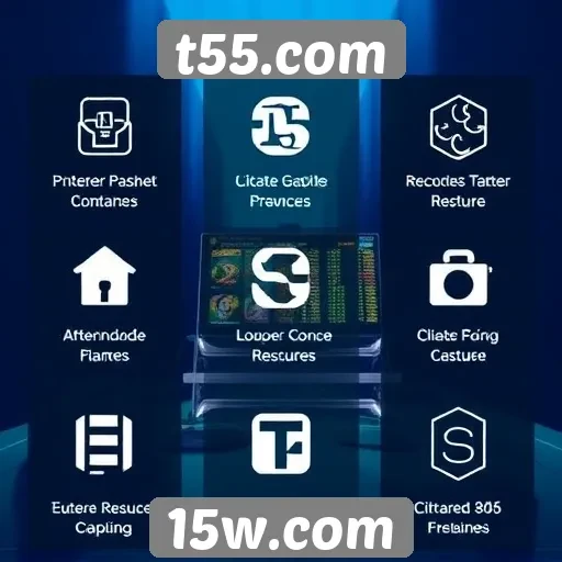Principais recursos do site t55.com analisados