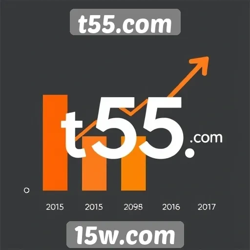 Estatísticas de usuários do t55.com em crescimento